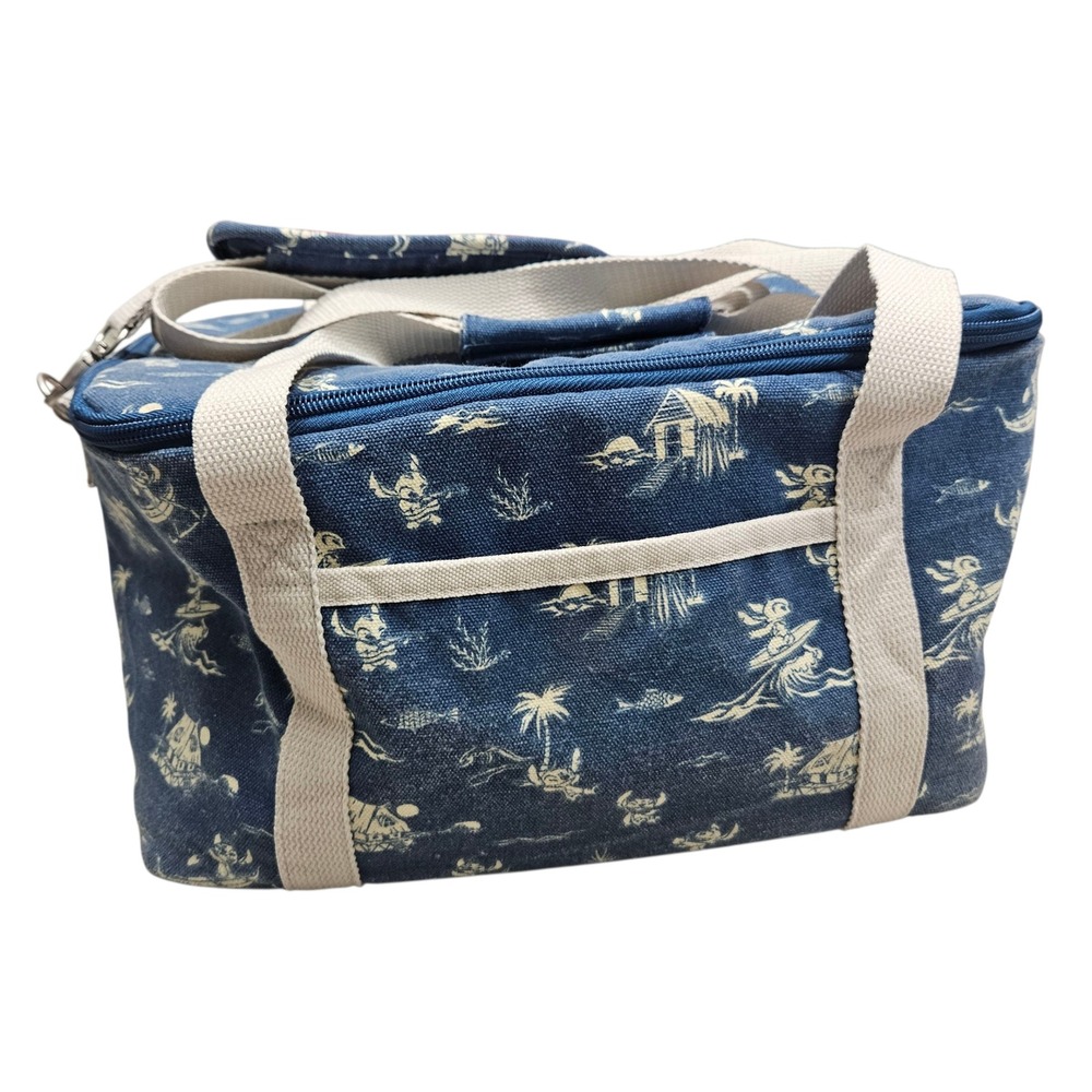 Disney Stitch Lilo & Stitch Hawaiian‎ Print Insulated Lunch Bag Tote Cooler